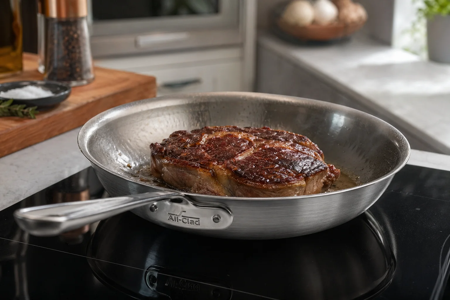 Best stainless steel induction cookware sets 2026 - All-Clad D5 Cuisinart MultiClad Pro Tramontina Made In and Demeyere ranked across five-ply construction heat distribution and oven-safe performance